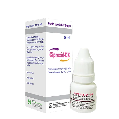 Ciprozid-DX 0.3%+0.1%