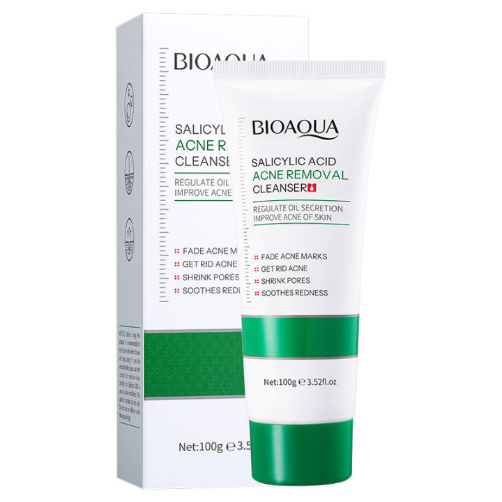 Bioaqua Salicylic Acid Acne Removal Cleanser for All Skin Types 100g 100g