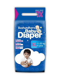 Bashundhara Baby Diaper Mini XL 4s (11-25kg)
