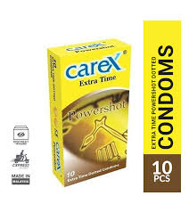 Carex Extra Time Dotted Condoms 