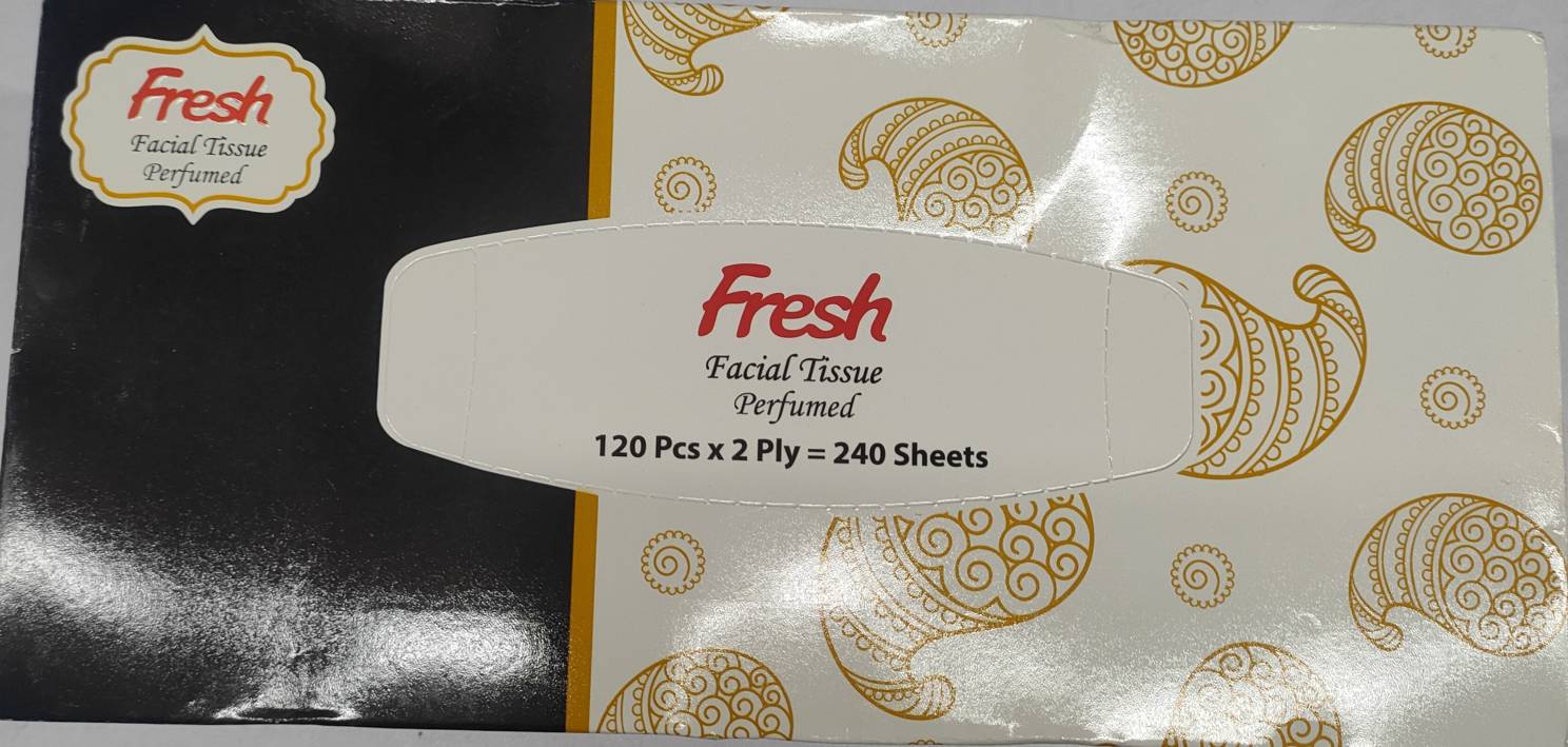 Fresh Facial Tissue 120 Sheets