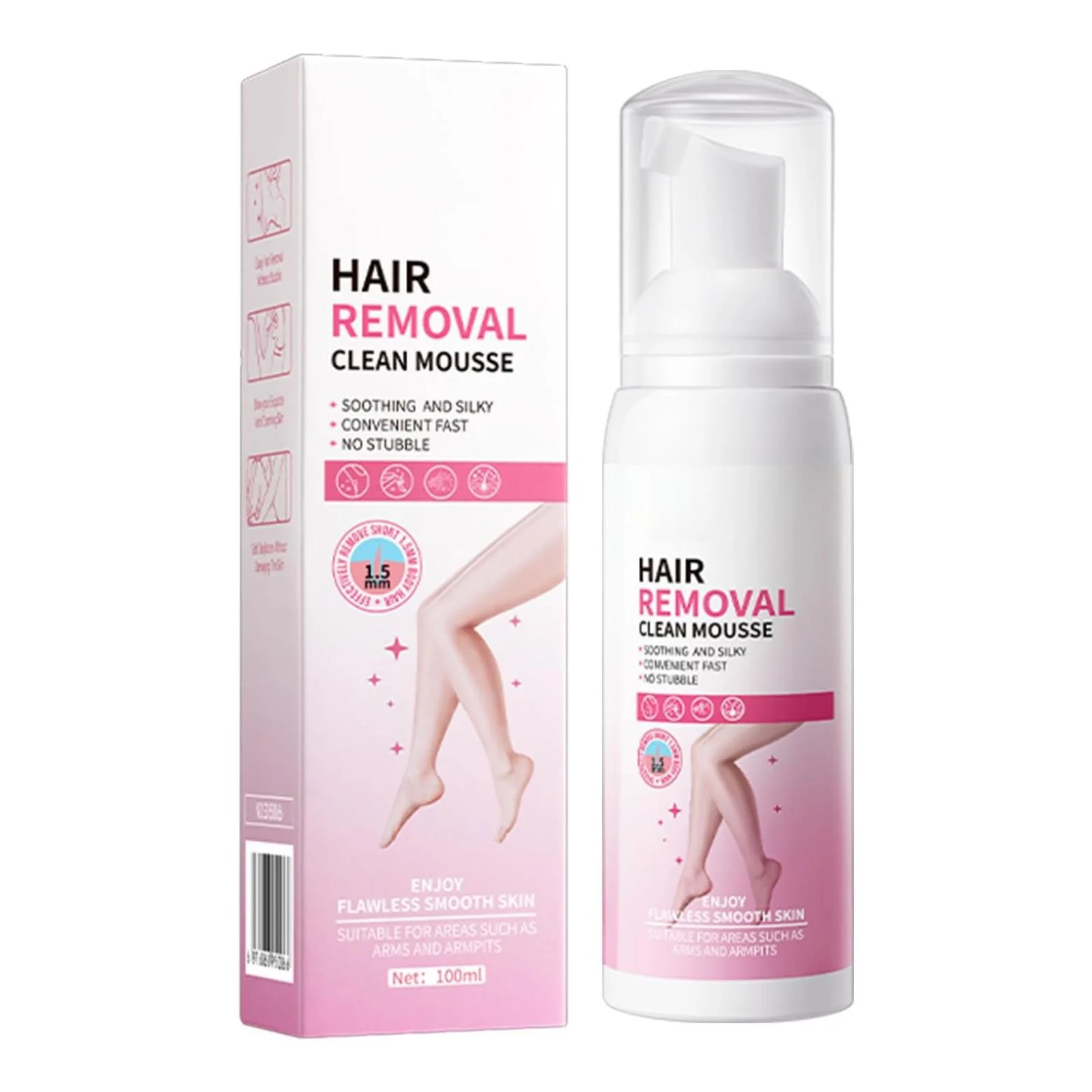 Sadoer Hair Removal Clean Mousse for Flawless Smooth Skin 100ml 100ml