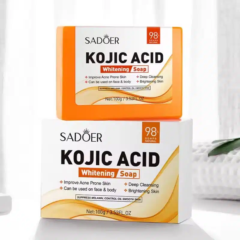 Sadoer Kojic Acid Whitening Soap for Brightening & Acne-prone Skin 100g 100g