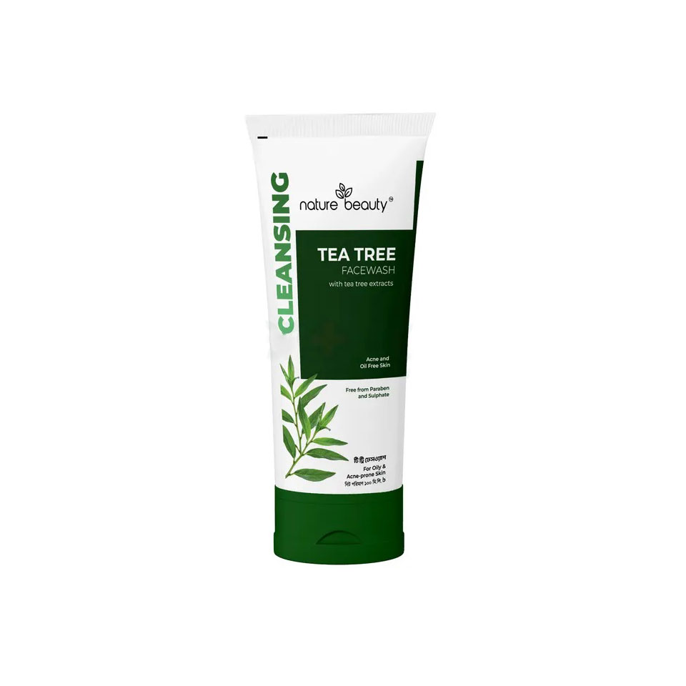 Nature Beauty Tea Tree Face Wash for Oily & Acne-prone Skin 100ml 100ml