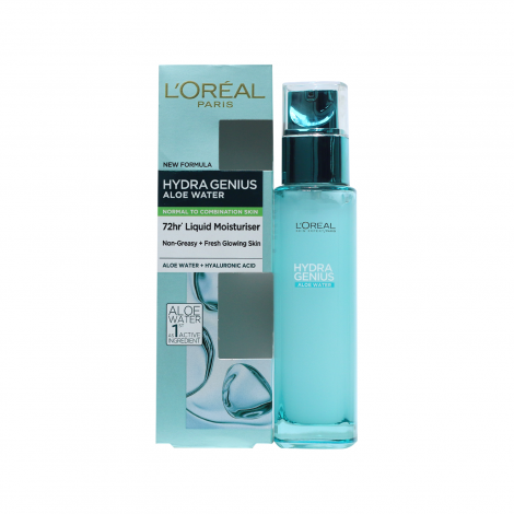 LOreal Paris Hydra Genius Hyaluronic Acid + Aloe Liquid Moisturiser 70ml 70ml
