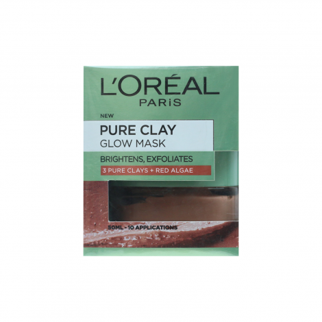 LOreal Paris 3 Pure Clays and Red Algae Glow Mask 50ml 50ml
