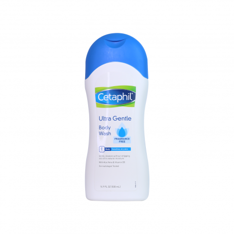 Cetaphil Ultra Gentle Body Wash Fragrance free For Sensitive & Dry Skin - 500ml 500ml
