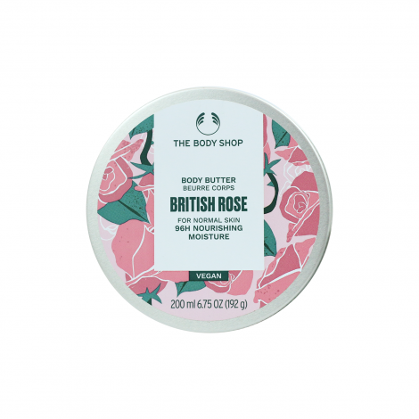 The Body Shop British Rose 96H Nourishing Moisture Body Butter 200ml 200ml