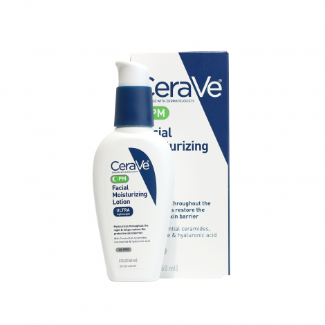 CeraVe PM Ultra Lightweight Facial Moisturizing Lotion 60ml 60ml