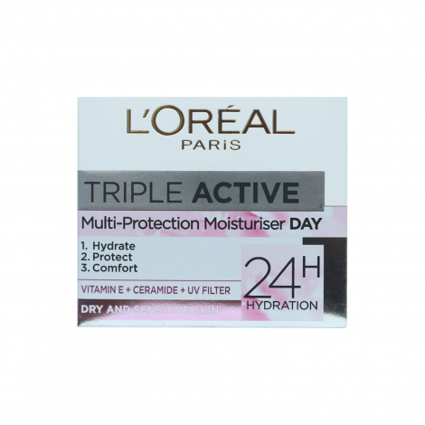 Loreal Paris Triple Active Multi-Protection Day Moisturiser 50ml 50ml