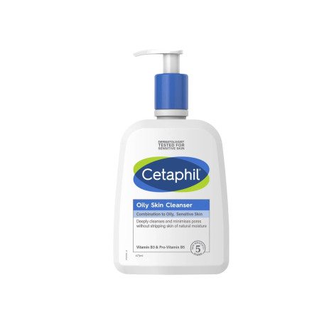 Cetaphil Oily Skin Cleanser Combination To Oily, Sensitive Skin 473ml 473ml