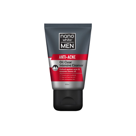 Nano White Men Anti Acne Oil Clear Intensive Cleanser 100ml 100ml