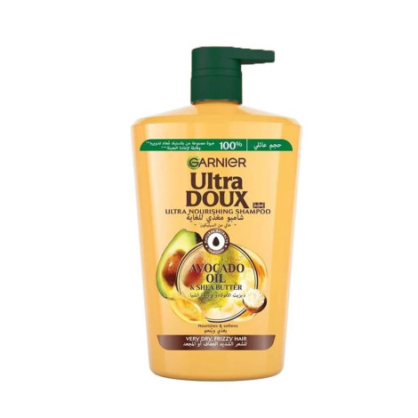 Garnier Ultra Doux Avocado Oil & Shea Butter Shampoo 1000ml 1000ml
