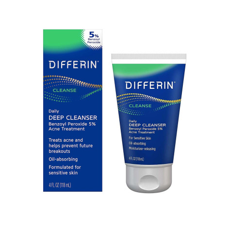Differin 5% Benzoyl Peroxide Acne Treatment Deep Cleanser 118ml 118ml