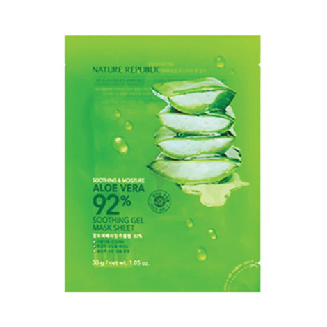 Nature Republic Aloe Vera 92% Soothing Gel Mask Sheet 30g 30g