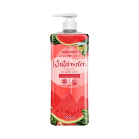 Watsons Love My Skin Watermelon Scented Gel Body Wash 1000ml 1000ml