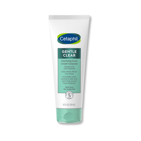 Cetaphil Gentle Clear Clarifying Acne Cream Cleanser 124ml 124ml