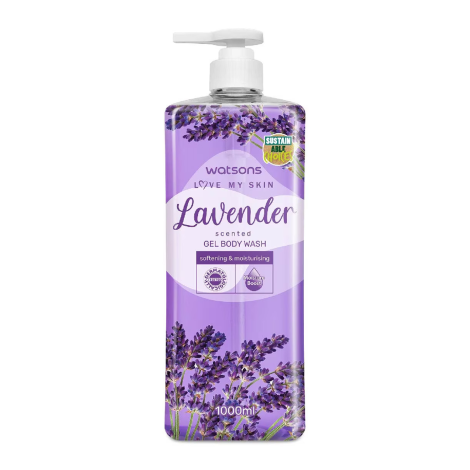 Watsons Lavender Scented Gel Body Wash 1000ml 1000ml