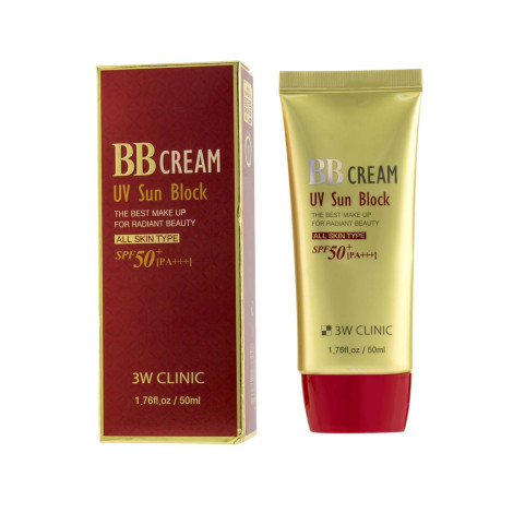 3W Clinic BB Cream UV Sun Block SPF 50+ PA+++ 50ml 50ml
