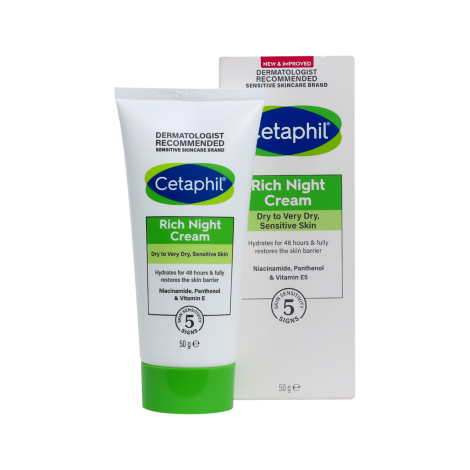 Cetaphil Rich Night Cream Dry to Very Dry, Sensitive Skin 50g 50g