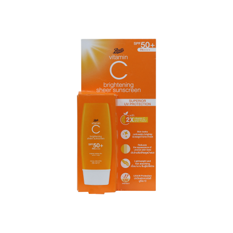 Boots Vitamin C Brightening Sheer Sunscreen SPF50 30ml 30ml