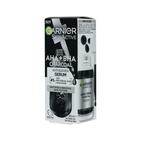 Garnier AHA BHA Charcoal Anti Blemish Serum 30ml 30ml