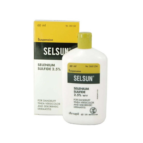 Selsun Selenium Sulfide 2.5% Dandruff Shampoo 60ml 60ml