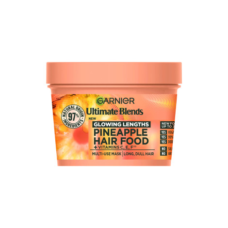 Garnier Ultimate Blends Glowing Lengths Pineapple Hair Food + Vitamin C, E, F Multi-Use Mask 400ml 400ml