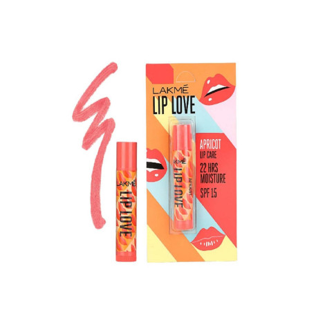 Lakme Lip Love 22hr Moisture Spf15 Lip Balm- Apricot 4.5g