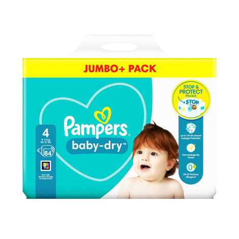 Pampers Baby Dry Pants-4 for 9-14 kg 84pcs Jumbo Pack 84pcs
