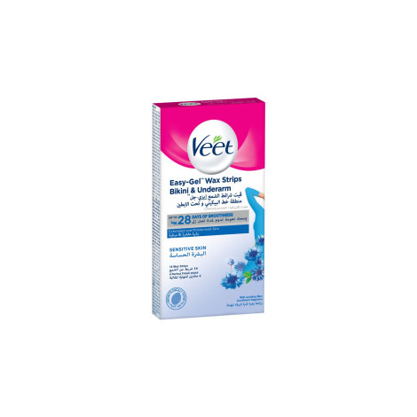 Veet Easy Gel Wax Strips Bikini & Underarm For Sensitive Skin 16 Strips 16strips