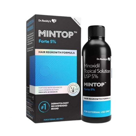 Dr. Reddy's Minoxidil Topical Solution USP 5% Mintop Hair Regrowth Formula 60ml 60 ml
