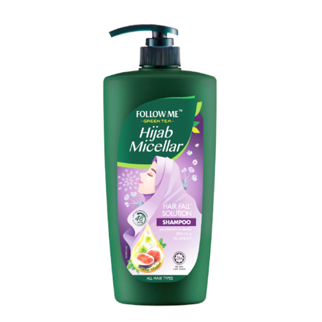 Follow Me Green Tea Hijab Micellar Hair Fall Solution Shampoo 650ml 650ml