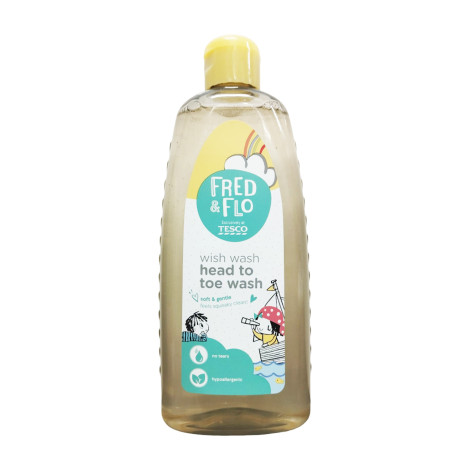 Tesco Fred & Flo Soft & Gentle Head To Toe Wash 500ml 500ml