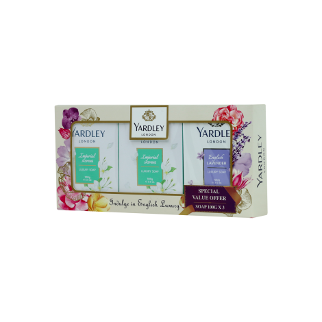 Yardley Perfumed Luxury Soap Collection 100g X 3 100gx3