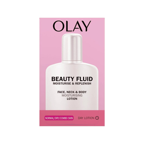 Olay Beauty Fluid Moisturise & Replenish Moisturising Lotion Face, Neck & Body 200ml 200ml