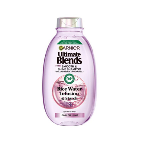 Garnier Ultimate Blends Rice Water Infusion & Starch Smooth & Shine Shampoo 300ml 300ml