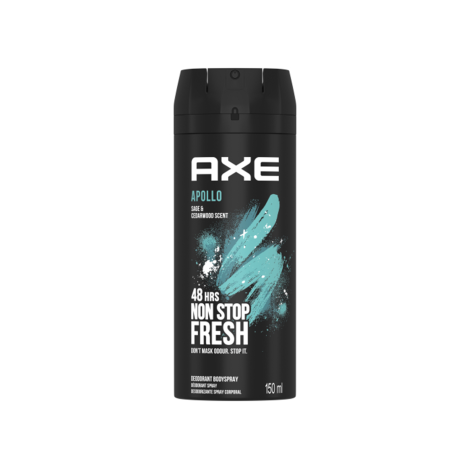 Axe Apollo 48H Non Stop Fresh Deodorant Body Spray 150ml 150ml