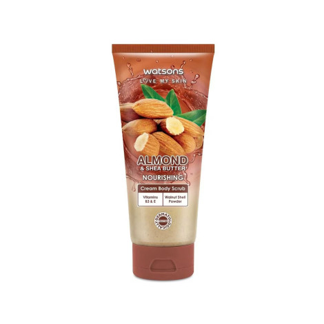 Watsons Almond & Shea Butter Nourishing Cream Body Scrub 200ml 200ml