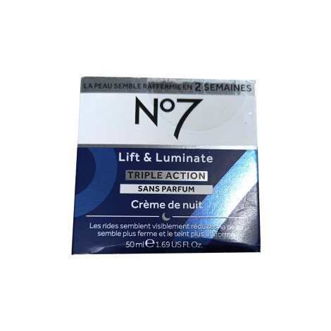 No7 LIft & Luminate Triple Action Sans Perfum Night Cream 50ml 50ml