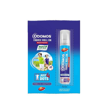 Odomos Mosquito Repellent Fabric Roll On 8ml 8ml
