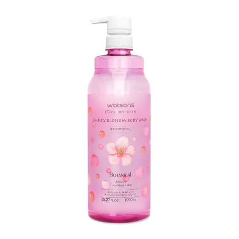 Watsons Botanical Brightening Cherry Blossom Body Wash 1000ml 1000ml