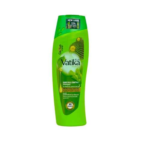 Vatika Naturals Cactus & Gergir Hair Fall Control Shampoo 400ml (New Packaging) 400ml