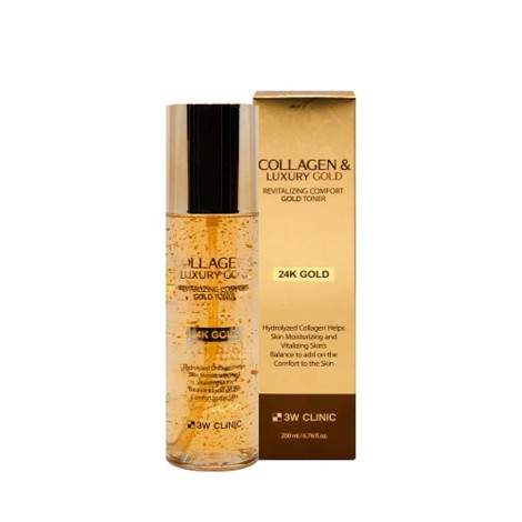 3W Clinic Collagen & Luxury Gold Revitalizing Comfort Gold Toner 200ml 200ml