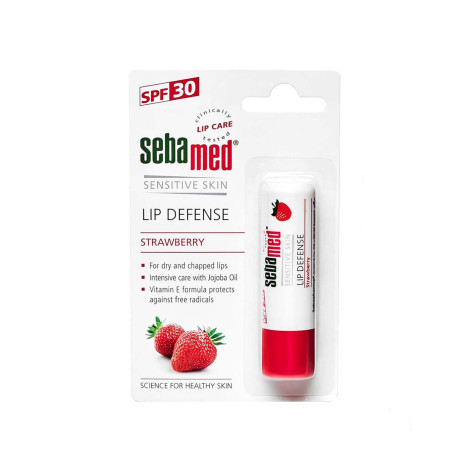 Seba Med Lip Defense Strawberry Lip Balm SPF30 4.8g 4.8g