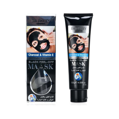 Dr. Davey Charcoal & Vitamin E Black Peel-Off Mask 120g 120g