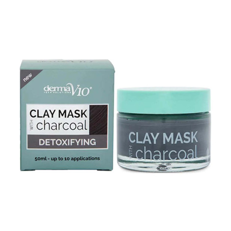Derma V10 Clay Mask Charcoal Detoxifying 50ml 50ml