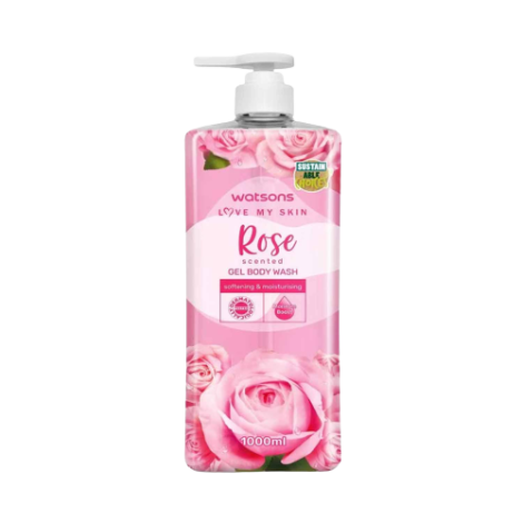 Watsons Love My Skin Rose Scented Gel Body Wash 1000ml 1000ml