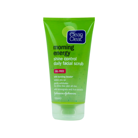 Clean & Clear Morning Energy Shine Control Daily Facial Scrub 150ml 150ml