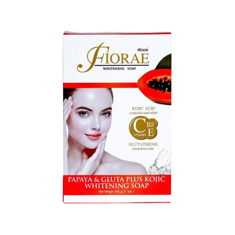 Fiorae Papaya & Gluta Plus Kojic Whitening Soap 165g 165g